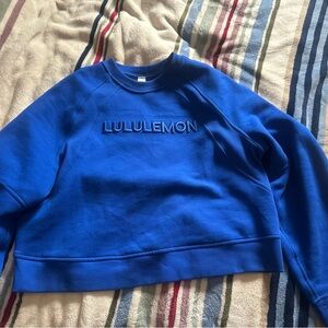 lululemon athletica Vibrant Blue Crew Neck Sweatshirt